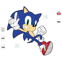 Sonic Svg, Sonic Cartoon Svg, Trending Svg, Cartoon Character Svg