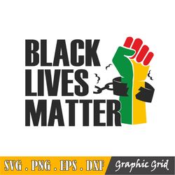 Black Lives Matter Svg | Raised Fist Blm Quote | Cut File | Clipart | Printable | Vector | Commercial Use Instant Downlo