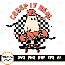 Creep It Real Svg, Png Creep It Real Ghost Halloween Svg, Sucks Skeleton Boys Svg Png Digital Download