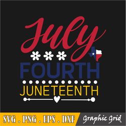 July Fourth Juneteenth Svg, Since 1865 Svg, Digital Download Cut Files For Circut Sublimation