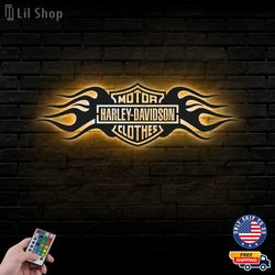 LED Harley Davidson Eagle Metal Wall, Harley Davidson Motorcycle, Harley Davidson Sign, LED Metal Wall Art