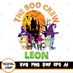 Personalized Bluey The Boo Crew Svg, Bluey Family Halloween Svg, Bluey Horror Halloween Svg, Bluey Fans svg, Halloween G