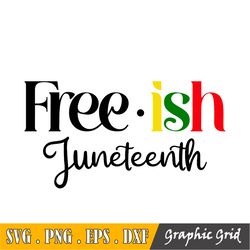 Free Ish Juneteenth Svg, Free.Ish, Since 1865, Juneteenth Svg, Black History Svg, Sublimation, Silhouette, Cricut, Cut F
