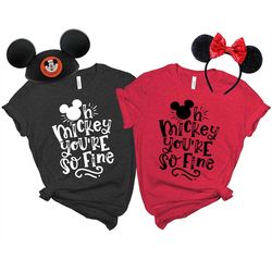 Oh Mickey You're So Fine shirt| Disney Shirts| Disney shirts for women| Disney Family shirts| Unisex Disney Shirts| Mick
