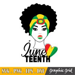 Messy Bun Juneteenth Png For Sublimation, Black Woman, Afro Queen, Black Queen, Black Pride Instant Download Png