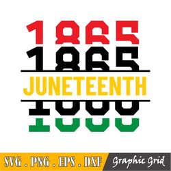 Juneteenth 1865 Svg, Clipart For Cricut/Silhouette, Freedom Juneteenth Svg | Vector Cut File, Digital Download