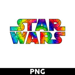 Star Wars Logo Retro Tie Dye Png, Star Wars Png, Star Wars Sulimation Png, Baby Yoda Png, Disney Png - Digital File