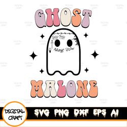 Ghost Malone Svg, Funny Ghost Instant Download, Sublimation Graphics, Clipart, Halloween Svg, Cute GhoSvg, Fun Halloween