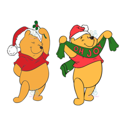 Winnie The Pooh Christmas Svg, Disney Svg, Christmas Svg, Pooh Christmas Svg, Trending Svg