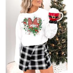 Minnie Mouse Christmas Sweatshirt | Disney Christmas Sweatshirt | Unisex Fit