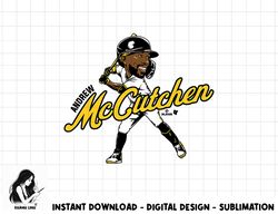 Andrew McCutchen - Caricature - Pittsburgh Baseball  png, sublimation