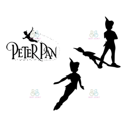Peter Pan Silhouettes Bundle Svg, Disney Svg, Disney Character Svg, Peter Pan Svg, Trending Svg
