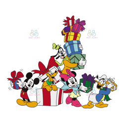 Chrismas Mickey Mouse And Friends Svg, Disney Svg, Disney Character Svg, Christmas Svg, Trending Svg