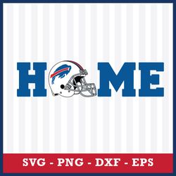 Buffalo Bills Home Svg, Buffalo Bills Svg, Buffalo Bills Clipart, Buffalo Bills Cricut Svg, NFL Svg, Png Dxf Eps File