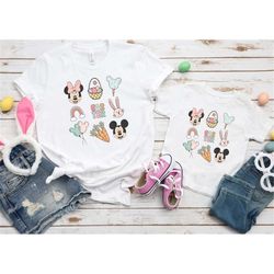 Mickey and Minnie Mouse Easter Doodles Shirt| Disney Easter Shirts|  Disney Family Shirts| Magic Kingdom Shirt| Unisex F