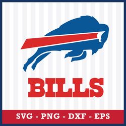 Buffalo Bills Logo Svg,Buffalo Bills Cricut Svg, Buffalo Bills Svg, Buffalo Bills Clipart, NFL Svg, Png Dxf Eps File