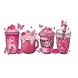 Breast Cancer Pink Coffee  Png,silhouette svg fies