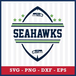 Seattle Seahawks Football Monogram Svg, Seattle Seahawks Svg, Seattle Seahawks Cricut Svg, NFL Svg, Png Dxf Eps File