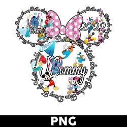 November 2022 Mommy Mouse Png, Disney Family Vacation Png, Minnie Mommy Png, Disney Png - Digital File