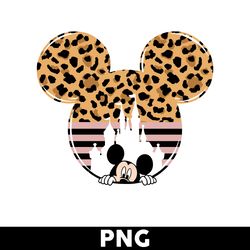 Mickey Ears Leopard Png, Mickey Mouse Png, Mickey Leopard Png, Disney Land Png, Disney Png - Digital File