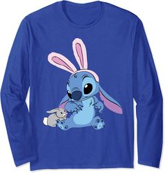 Disney Stitch with Easter Bunny Long Sleeve