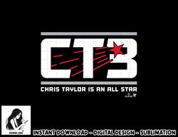 Chris Taylor - CT3 is an All-Star - Los Angeles Baseball  png, sublimation