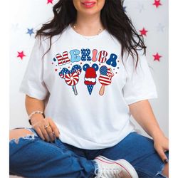 Merica Mickey Ice Cream 4TH Of July Shirt| Disney Shirts|  Disney Shirts for Women| Magic Kingdom Shirt| Unisex Fit