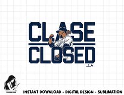 Emmanuel Clase Closed - Cleveland Baseball  png, sublimation