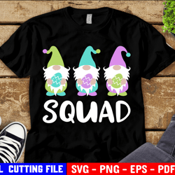 Easter Squad Svg, Easter Gnomes Svg, Kids Easter, Cute Gnomies Svg, Kids Easter Shirt, Funny Easter Svg File For Cricut