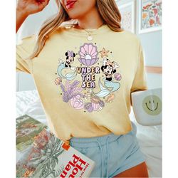 Under The Sea Minnie Mouse Mermaid Shirt | Disney Shirt| Magic Kingdom Shirt| Comfort Colors Shirt