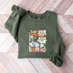 Vintage Toy Story Characters Sweatshirt - Disney Shirt - Toy Story Shirt Shirt - Buzz Lightyear Tee - Disneyland Shirts