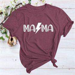 ACDC Mama Shirt, Mama Shirt, Mothers Day Shirt, Mothers Day Gift, Mom to be Shirt, Mom Life Shirt, Gifts for Mom, Cute M