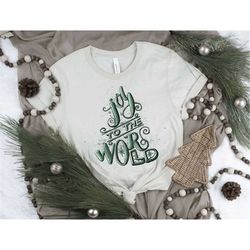 Joy To The World Shirt | Christmas Shirt for Women| Women's Christmas Shirt| Vintage Christmas Graphic Tee