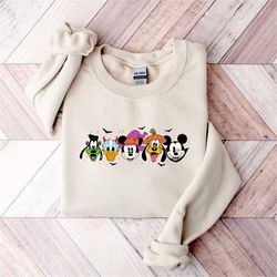Halloween Mickey and Friends Sweatshirt - Halloween Vintage Sweatshirt - Disney Halloween Sweatshirt - Disney Sweatshirt