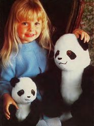 Mother and Baby Panda Sewing Pattern-Large Stuffed Toys Two Sizes 13" and 18" tall -vintage cutting patterns Digital PDF
