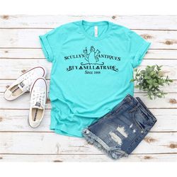 Scully's Antiques Buy Sell Trade Since 1989 Shirt| The Little Mermaid Shirt| Women's Disney Shirt| Ariel Shirt