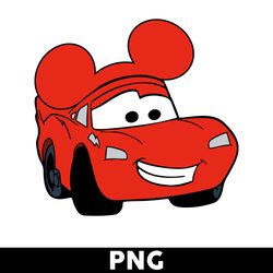 Lightning McQueen Mickey Ears Png, Lightning McQueen Png, Mc Queen Png, Mickey Mouse Png, Disney Png - Digital File