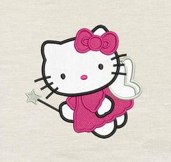 Kitty applique embroidery design 3 Sizes reading pillow-INSTANT D0WNL0AD