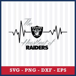 The Heart Of Raiders Svg, Las Vegas Raiders Svg, Las Vegas Raiders Cricut Svg, NFL Svg, Png Dxf Eps Digital File