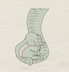 Baby dumbo embroidery design 3 Sizes reading pillow-INSTANT D0WNL0AD