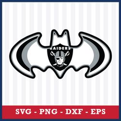 Batman Raiders Logo Svg, Las Vegas Raiders Svg, Las Vegas Raiders Cricut Svg, NFL Svg, Png Dxf Eps Digital File