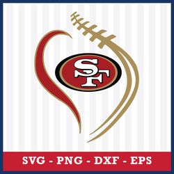San Francisco 49ers Football Svg, San Francisco 49ers Svg, San Francisco 49ers Cricut Svg, NFL Svg, Png Dxf Eps File