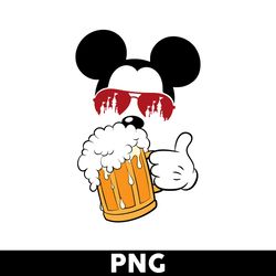 Mickey Beer Png, Minnie Mouse Png, Mickey Drinking Beer Png, Mickey Mouse Png, Disney Png - Digital File