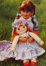 Large Rag Doll and Clothes-Sewing Pattern-Soft Doll Two Sizes 24" and 32" tall-vintage cutting patterns Digital PDF