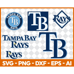 Tampa Bay Rays Baseball Team Svg