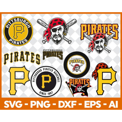 Pittsburgh Pirates Baseball Team Svg