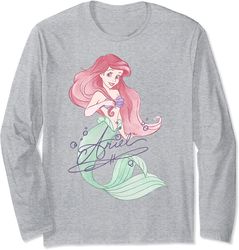 Disney The Little Mermaid Ariel Signed Portrait Long Sleeve