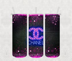 Chanel Tumbler Png, Sublimation Tumbler Chanel, Chanel Png, 20oz skinny Tumbler Png Digital Download