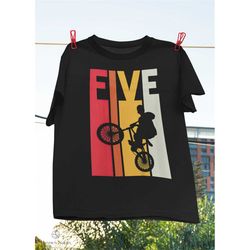 Kids 5 Year Old BMX Birthday Gift Party Boys Dirt Biking 5th Classic T-Shirt, Birthday Gift Shirt, Boys Dirt Biking Shir