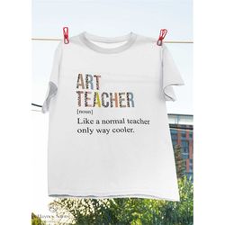 Art Teacher Art Half Leopard Print Definition Vintage T-Shirt, Definition Shirt, Education Shirt, Teacher Life Gift Shir
